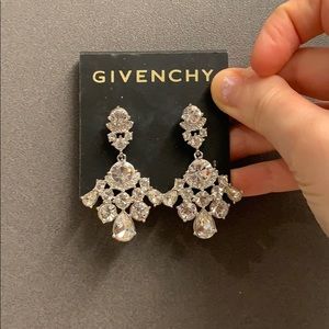 Givenchy rhinestone chandelier earrings